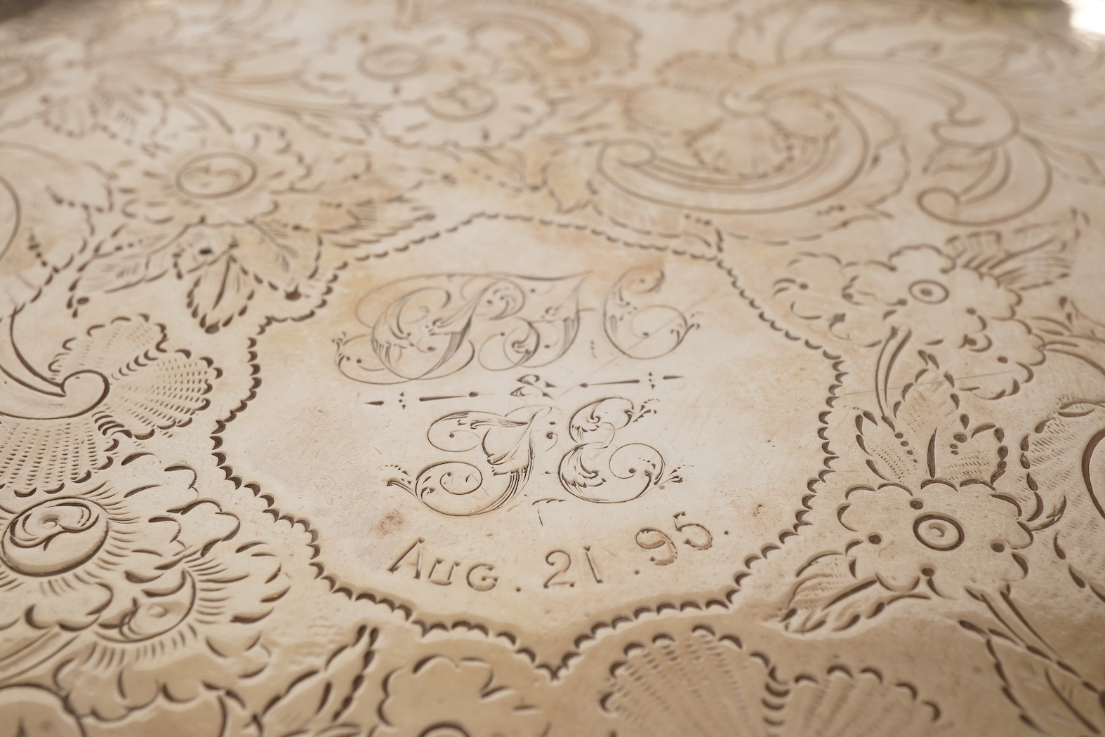 A George III silver waiter, by Paul Storr